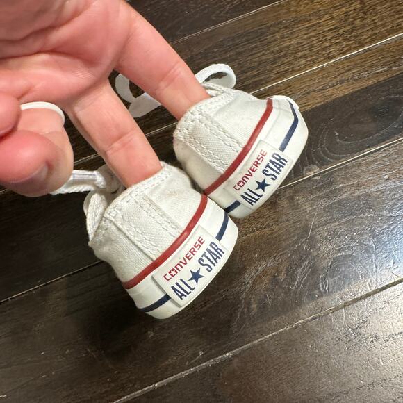 Converse Chuck Taylor All Star Infant Shoes White Baby Size 2 - Picture 4 of 4